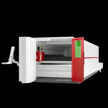 Станок для лазерной резки LEADER с кабинетной защитой и сменными палетами, мощностью от 2 до 20 кВт
